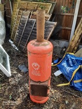 Large Calor Gas Bottle Woodburner Copper Coil Water Heater Barbecue Patio 47kg