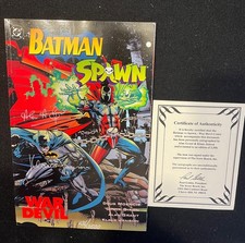 Batman vs Spawn : War Devil #1 DC 1994 Auto/ # by Klaus Janson/Alan Grant COA