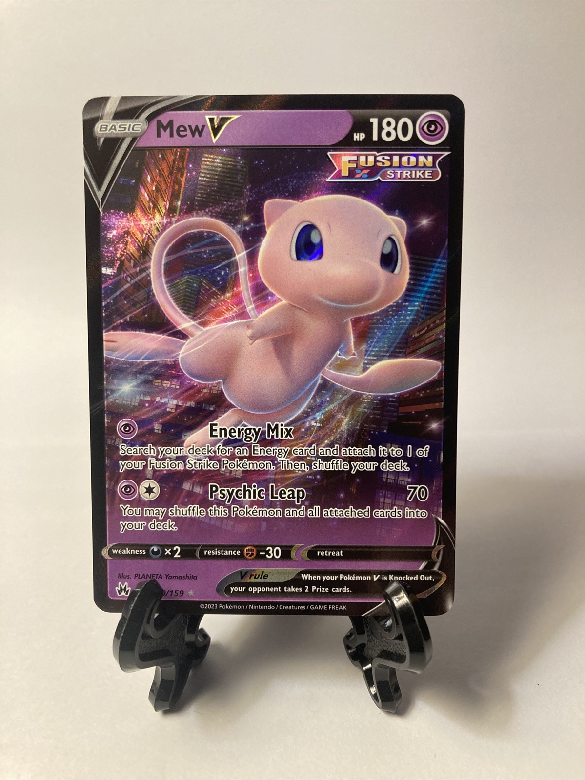 Mew V 060/159 Crown Zenith Holo NM