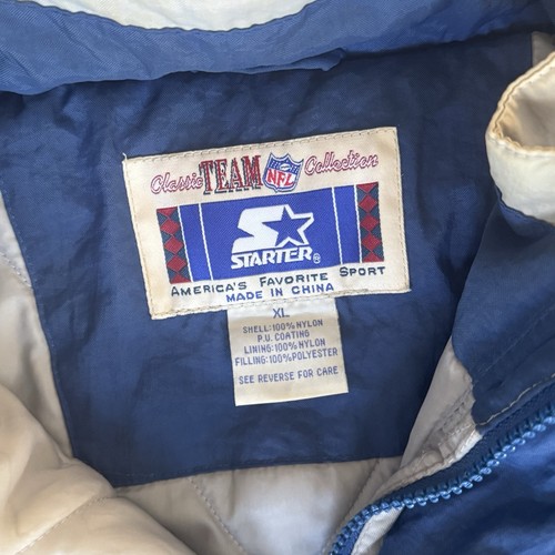 Vintage 90s Dallas Cowboys Starter Puffer Jacket Classic Team Collection XL NFL - Picture 11 of 13