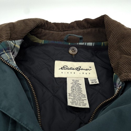 Vintage Eddie Bauer Men Jacket Green Casual Il8 Size M - Picture 4 of 7