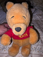 Disney Winnie the Pooh Plush Stuffed Animal Red Shirt Small 6-14 in 1997 Vintage