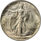 1941-D Walking Liberty Half CAC Sticker PCGS MS63 Rattler Holder Strong Strike