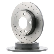 2 discos de freno traseros BREMBO Xtra para VW Golf IV hatchback (1J1) BORA