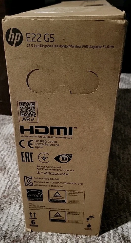 NEW HP E22 G5 21.5" FHD IPS LED Monitor - Black/Silver I'm Open To Nagotiate. - Image 3 of 4