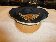Vintage Harley Davidson Captains Hat Cap
