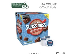 Swiss Miss Milk Chocolate Hot Cocoa, Single-Serve Keurig K-Cup Pods, Hot Chocol