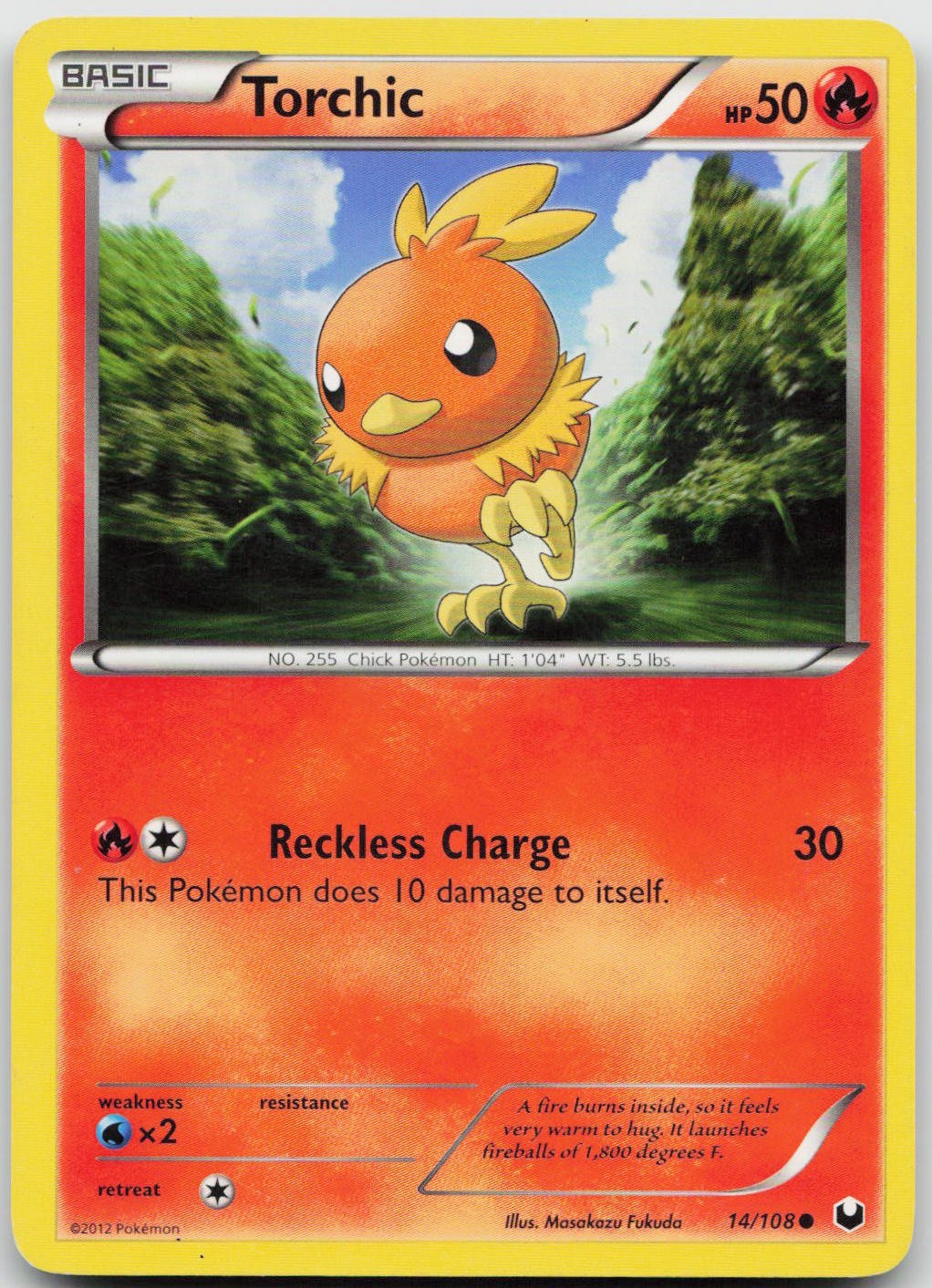 LP Torchic 14/108 Common Dark Explorers Pokemon