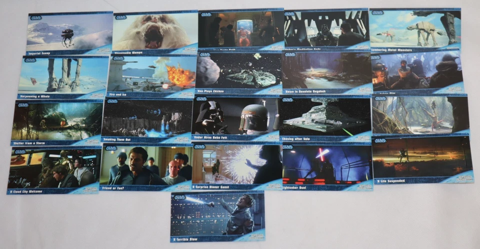 STAR WARS TOPPS WIDEVISION CARD LOT VTG 1997 SET BUNDLE W/ BONUS LASER CARDS - Image 3 of 4
