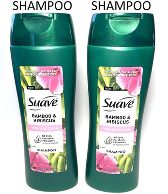 (2 Pack) Suave - Bamboo & Hibiscus Volumizing SHAMPOO - 12.6 oz - PRIORITY MAIL