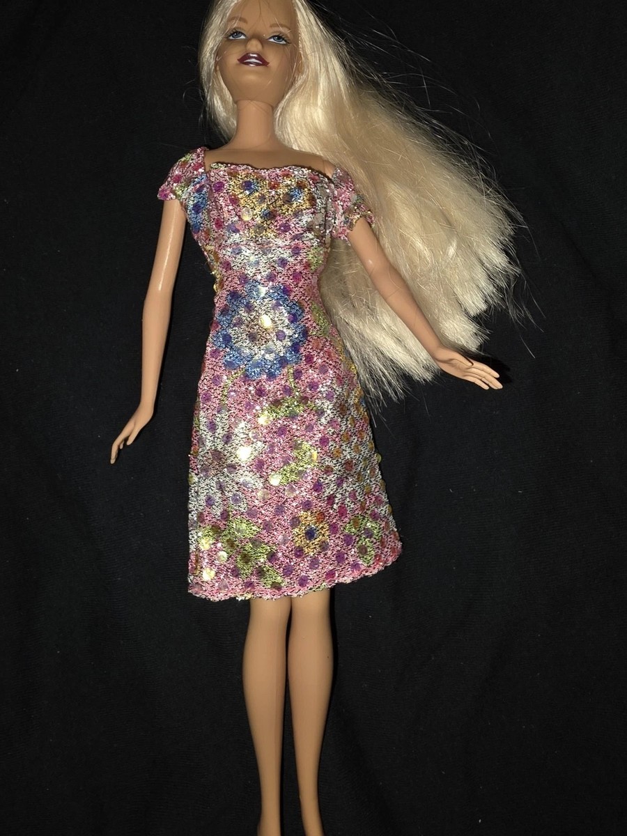 green emerald velvet dress Nana Gotti Amara Barbie Pink Sequin Dress main image 0