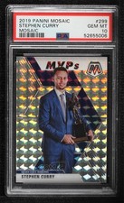 2019-20 Panini Mosaic MVPs Silver Prizm Stephen Curry #299 PSA 10 GEM MT 01su