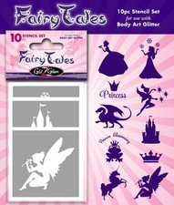 Fairytales Temporary Tattoo Stencil Set for body art  glitter tattoos