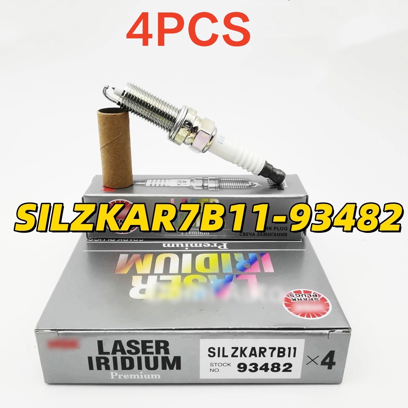 4PCS NEW NGK 93482 Laser Iridium Spark Plug SILZKAR7B11 for 11-19 Subar