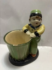 Vintage Ceramic Dutch Boy Ceramic Planter Made In Japan Rare HTF Fast Shipping