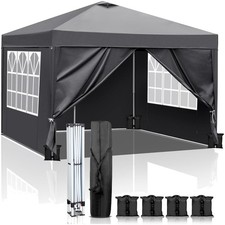 Pavillon 3x3 m Pop-up Gartenzelt Partyzelt Camping  UV Schutz 50+