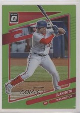 2021 Panini Donruss Optic Lime Green Prizm Juan Soto #191 12ai