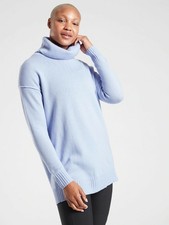 Athleta Bayshore Wool Cashmere Turtleneck Tun...