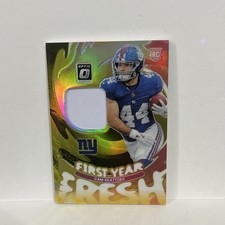 Panini 2025 Donruss Optic First Year Fresh Cam Skattebo Prizm RC #FYFBH-CSO /99…