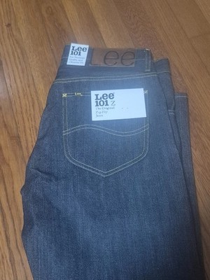 Lee 101 Rider Men's Jeans Japanese Dry Selvedge Denim 13.75 oz Made in Italy New