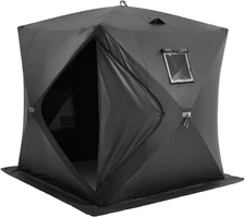 Pop-Up Ice Fishing Tent – Portable Hub-Style Shelter with Insulated & Non-Insula