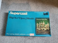 Vintage Supercast Classical Chess Set Moulds - Rare Retro Fine Art Casting Mould