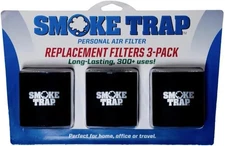 Smoke Trap 2.0 - Replacement Filters for Personal Air Filter - 3 Pack -...