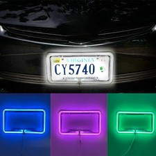 12v Led Light Car Front Rear Holder Cover Universal Neon License Plate Frame 12v Led Light Car Front Rear Holder Cover Universal Neon License Plate Frame