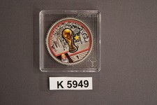 Fiji 1 Dollar Silber FIFA Fu&szlig;ball WM 2018 Silber PP (K5949)