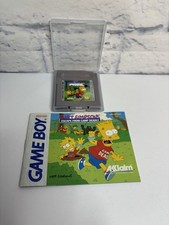 Very Clean Bart Simpson's Escape from Camp Deadly Game Boy W Manual.