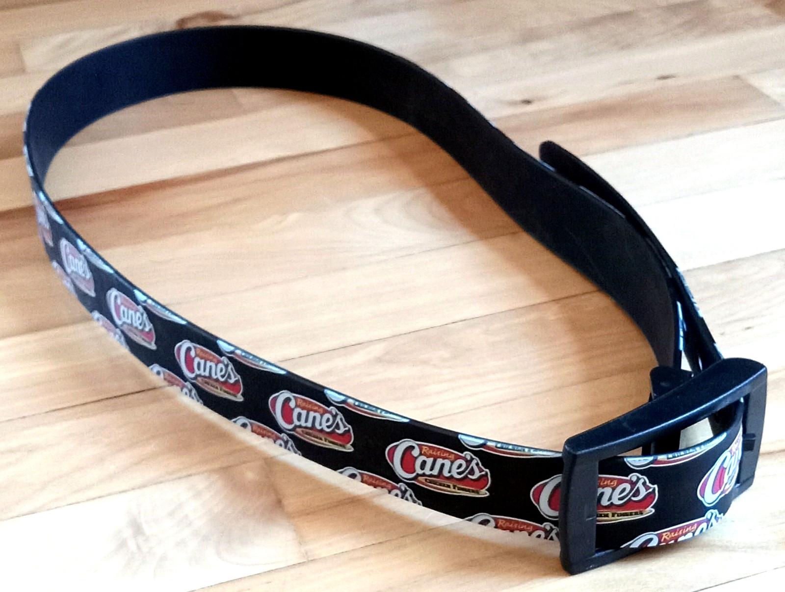 Rare Raising Cane’s Chicken Fingers Belt w/ Advertising Logo 52" image 2