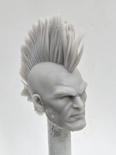3d Printed  Video Game DAKEN HEAD 1:12 6" Classified Legends COMPATIBLE