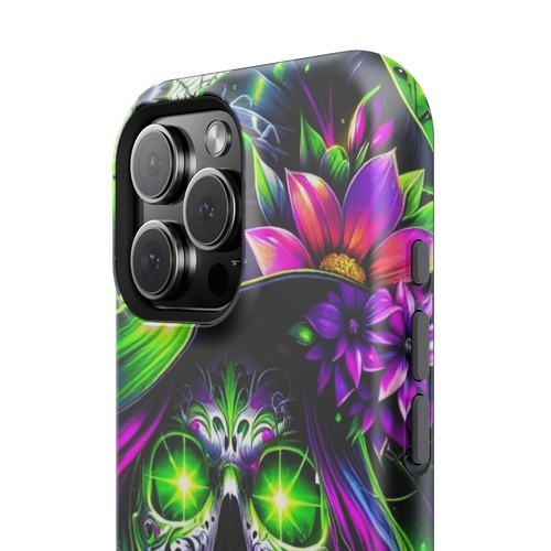 Vibrante Funda de Teléfono Floral Calavera, Regalo Halloween, Colorida Cubierta de Teléfono, [...] - Imagen 17 de 53