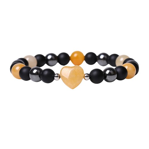 Healing Chakra Heart Bracelets for Women Girls Bring Lucky love hematite onyx - Picture 49 of 69
