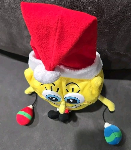 SpongeBob Christmas Holding Ornaments plush by Applause vintage 2003 Rare 7" - Picture 4 of 8