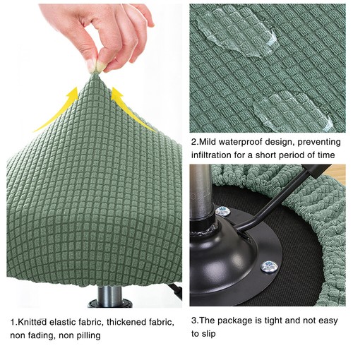 Seat Chair Slipcover Thick Round Chair Cover Bar Stool Cover Elastic Washable  - - Bild 4 von 32