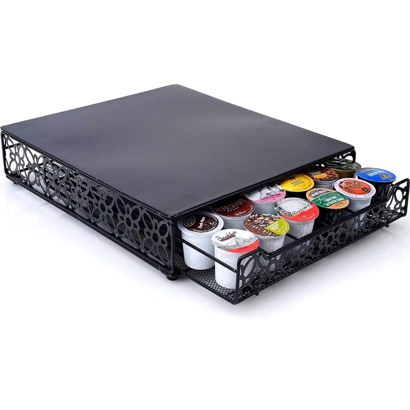 Home-It K Cup Holder for Counter - Storage Drawer for Keurig K-Cup Coffee Pod...