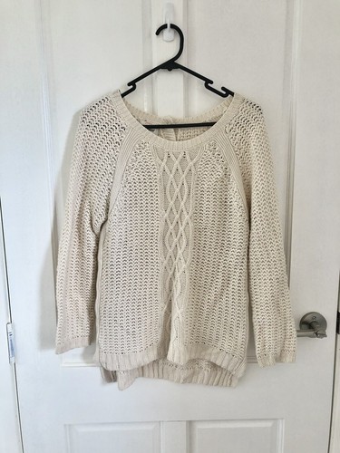 Jeans West beige cream knit jumper