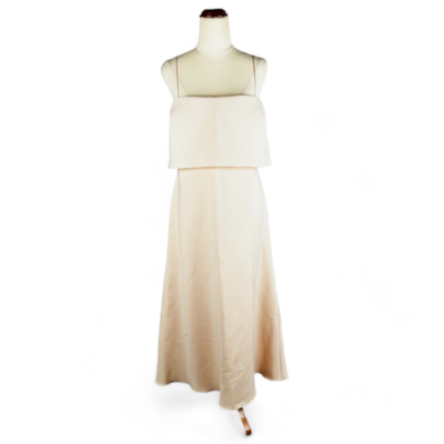 Bec Bridge Forever Young Dress Size AUS 14 Cream Midi Length