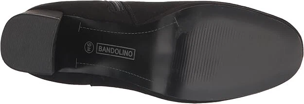 Bota de tacón Bandolino Colleen de gamuza al tobillo en negro talla 8,5 Foto 4 de 4