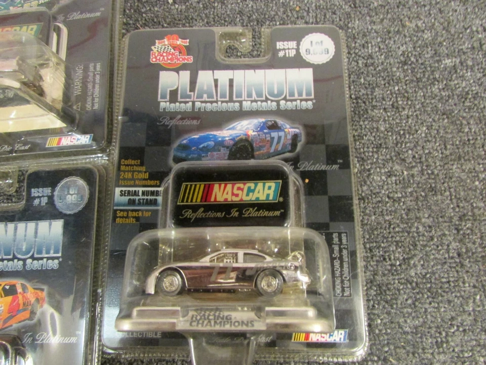 Lote de 5 campeones de carreras NASCAR Platinum #4 #33 #25 #77 1 de oro de 9.999 y 24 quilates #98 Foto 4 de 4