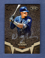 WILLY ADAMES 2019 TOPPS TIER ONE ON CARD AUTOGRAPH AUTO SILVER SP # / 10 RAYS