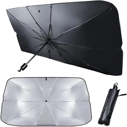 Car Windscreen Sun Shade Sunshade UV Heat Reflective Visor Umbrella Front Cover - Bild 1 von 10