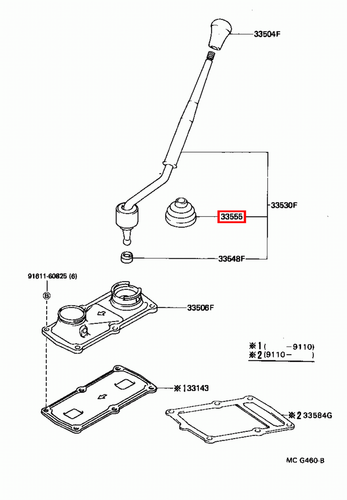 Genuine Hilux LN105 LN100 KZN205 KZN165 KZN130 KDN170 Gear Shift Lever Boot - Picture 16 of 20