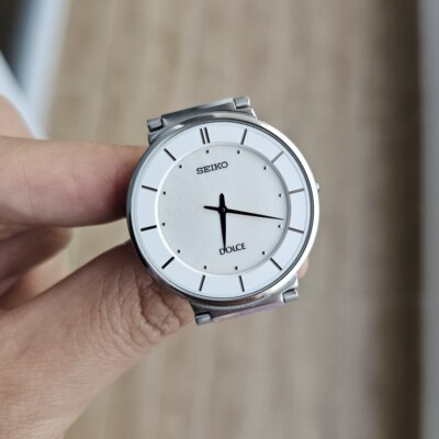 RARE seiko Dolce SACK015 Quartz 4J40 White Dial Sapphire