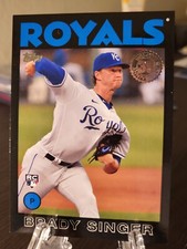 Brady Singer Rookie /299 2021 Topps 1986 35th Anniversary Series 2 Black RC