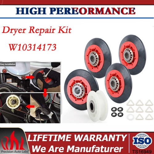 W10314173 4392067 For Whirlpool Kenmore Maytag Dryer Repair Kit Belt