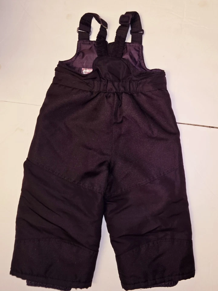 Circo Pantalones de Nieve Niña 12 Meses Púrpura Babero Invierno Cálido Esquí Niño Pequeño Foto 2 de 3