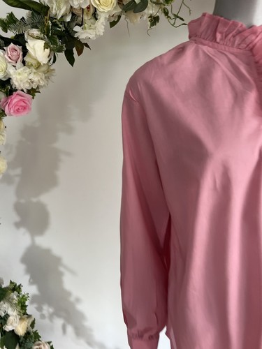 JOULES Melanie Blouse Top Voile Frill Size 12 14 16 18 20 22 & 24 Pink NEW PB19 - Picture 8 of 24