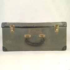 Leedy 8x14"30s-40s Hard Shell Fiber Snare Drum/Trap Case Stick/Stand Vintage6.5"